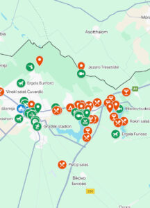 palićko jezero mapa