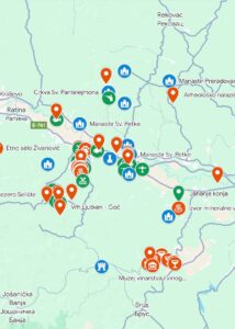 vrnjačka banja mapa