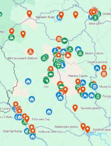 zlatibor mapa